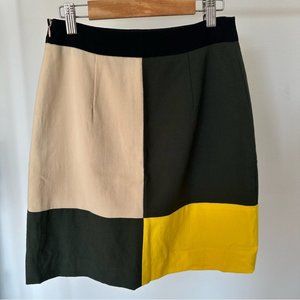 Kate Spade Cissy Colorblock Skirt Retro